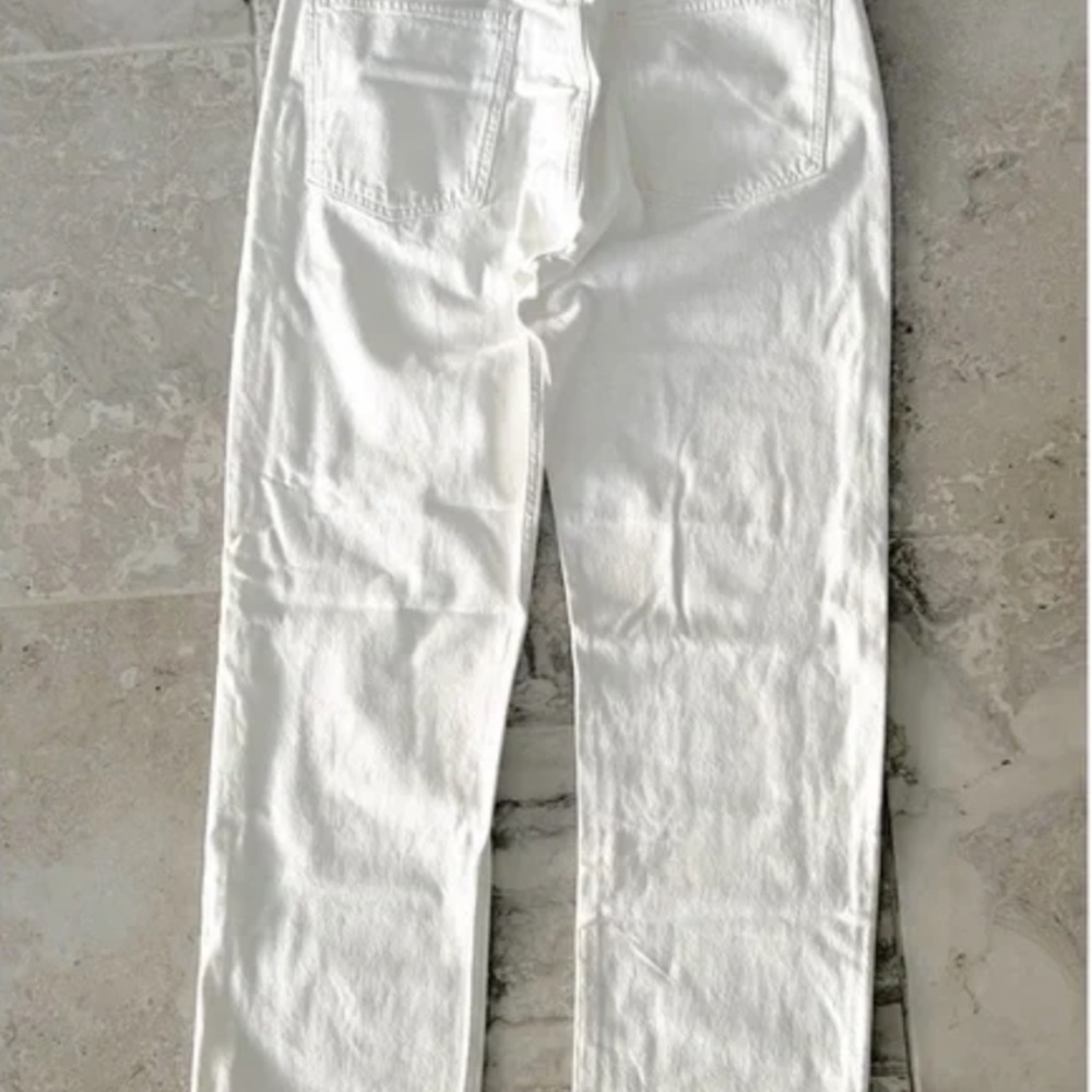 New AGOLDE 90s Pinch Waist High-Rise Straight Leg Jeans White Size 32, New w/Tag - Picture 5 of 6